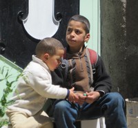 Morocco. Berber village. Children