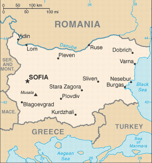 Карта Болгарии