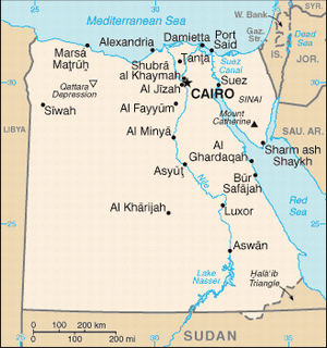 Отдых в Египте, карта страны