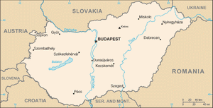 Карта Венгриии